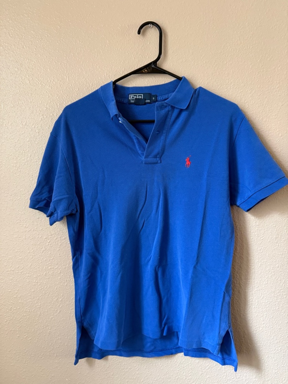 Polo by Ralph Lauren Royal Blue Short Sleeve Polo with Red Pony